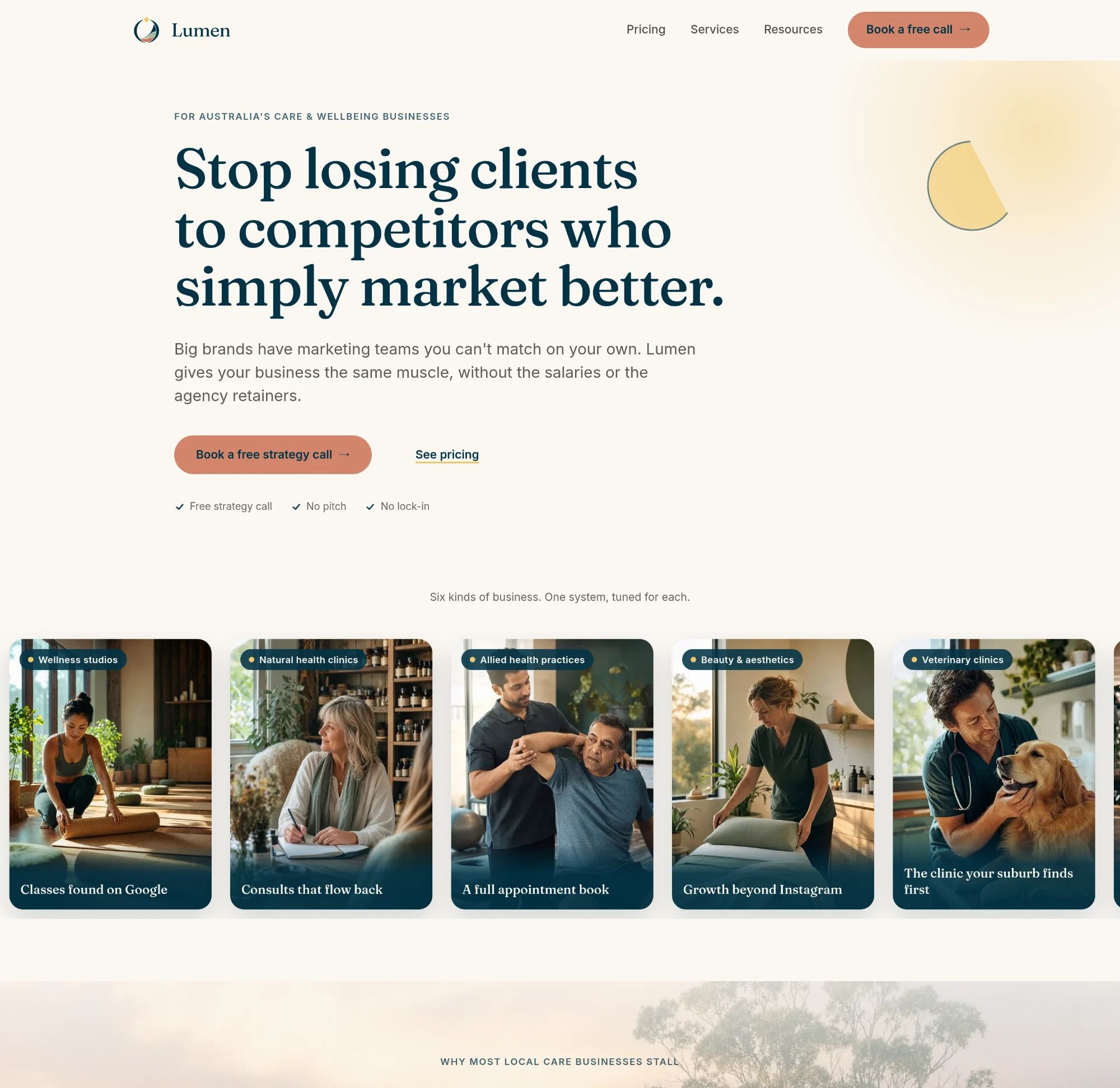 Lumen website, live
